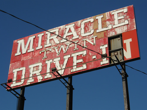 Miracle Twin Drive-In Theatre - Fading Fast June 2012